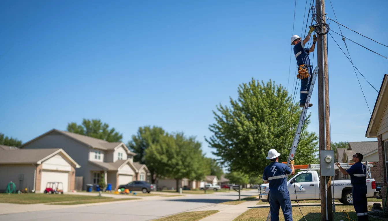 Residential electrician providing installation services in Mills River, NC